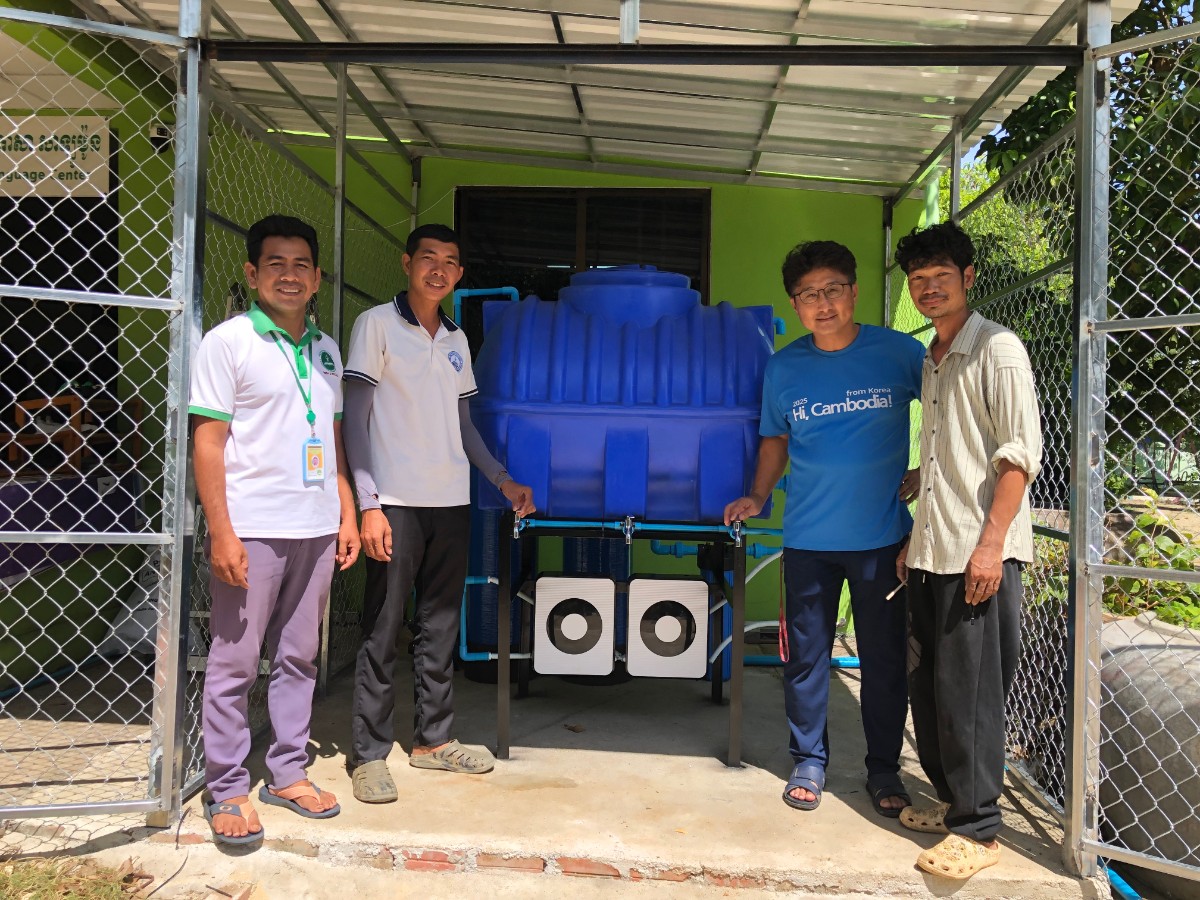 KCPC의 귀한 후원으로 마을 주민들에게 깨끗한 물을 선물하게 되었습니다. 감사합니다!